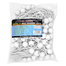 100-pc. 6" White Ball Bungee