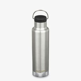 Klean Kanteen 20 Oz Classic Loop Top Brushed Stainless